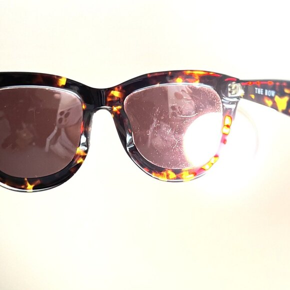 THE ROW LINDA FARROW COLLABORATIONS Row 7/3 Frame Tortoise Japan Sunglasses - Picture 11 of 12